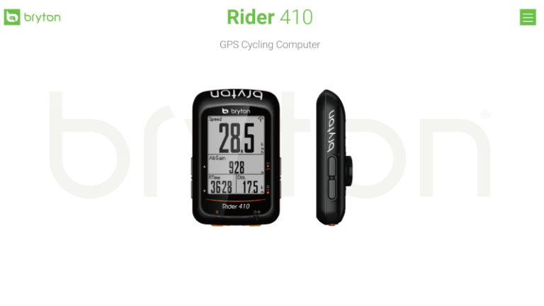 bryton rider 410e gps