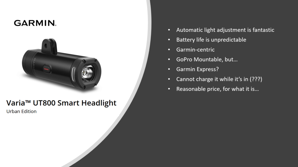 garmin varia smart headlight